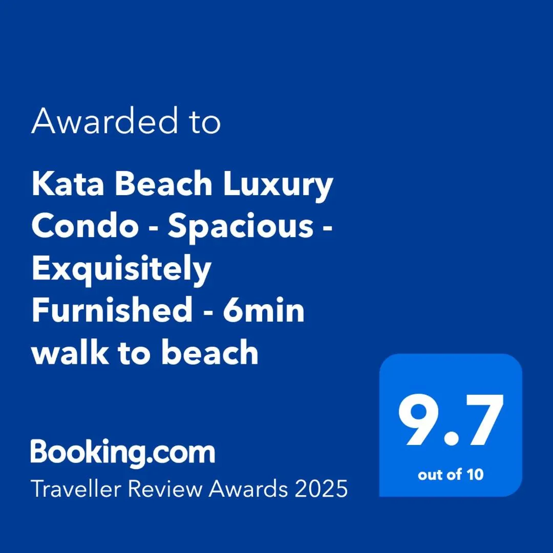Image 3 of Kata Beach Luxury Condo – Spacious – Exquisitely Furnished – 6min walk to beach – 2025 Booking Traveller Award Winner