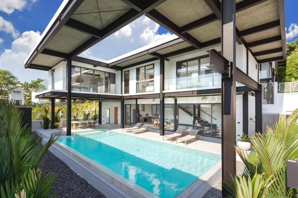 Image of Loft Style 4BR Villa Sunset Garden 4 with 12m Salt Water Pool, near NaiHarn