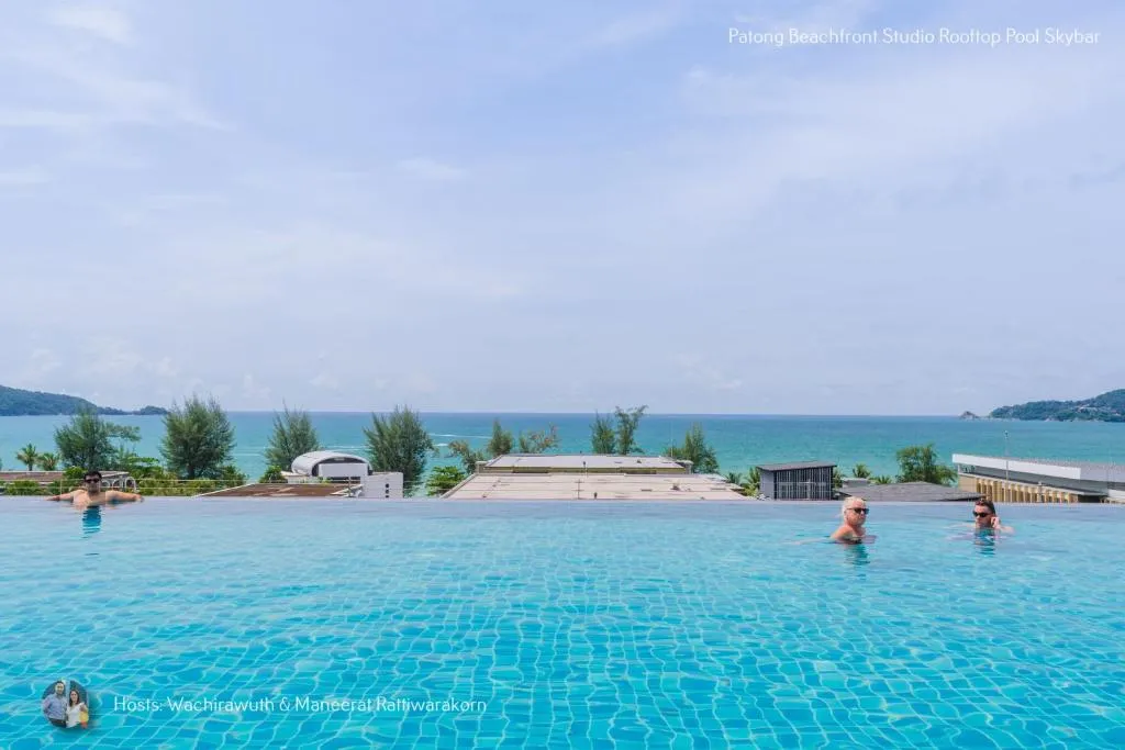 Image of ✪✪✪✪✪ Patong Beachfront Studio Rooftop Pool Skybar
