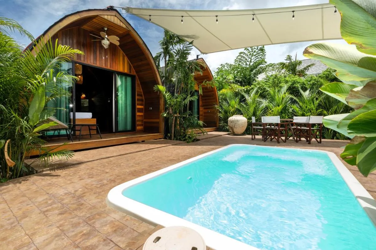 Image 1 of Tropical Chalet 2BR Villa Pasak Paradise 1 with Private Pool, Laguna 10 min drive